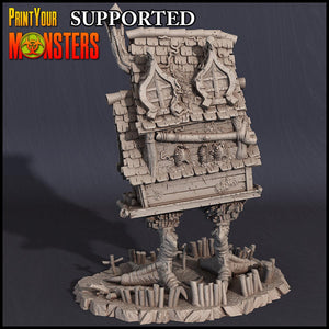 3D Printed Print Your Monsters Baba Yaga Hut Witches Pack 28mm - 32mm D&D Wargaming - Charming Terrain