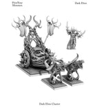 3D Printed Print Your Monsters Dark Elves Chariot and General Set 28mm - 32mm D&D Wargaming - Charming Terrain