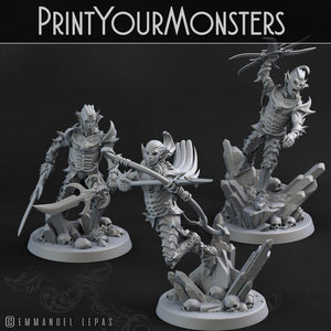 3D Printed Print Your Monsters Dark Elves Full Army Set 28mm - 32mm D&D Wargaming - Charming Terrain