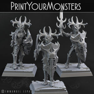 3D Printed Print Your Monsters Dark Elves Full Army Set 28mm - 32mm D&D Wargaming - Charming Terrain