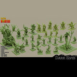 3D Printed Print Your Monsters Dark Elves Full Army Set 28mm - 32mm D&D Wargaming - Charming Terrain