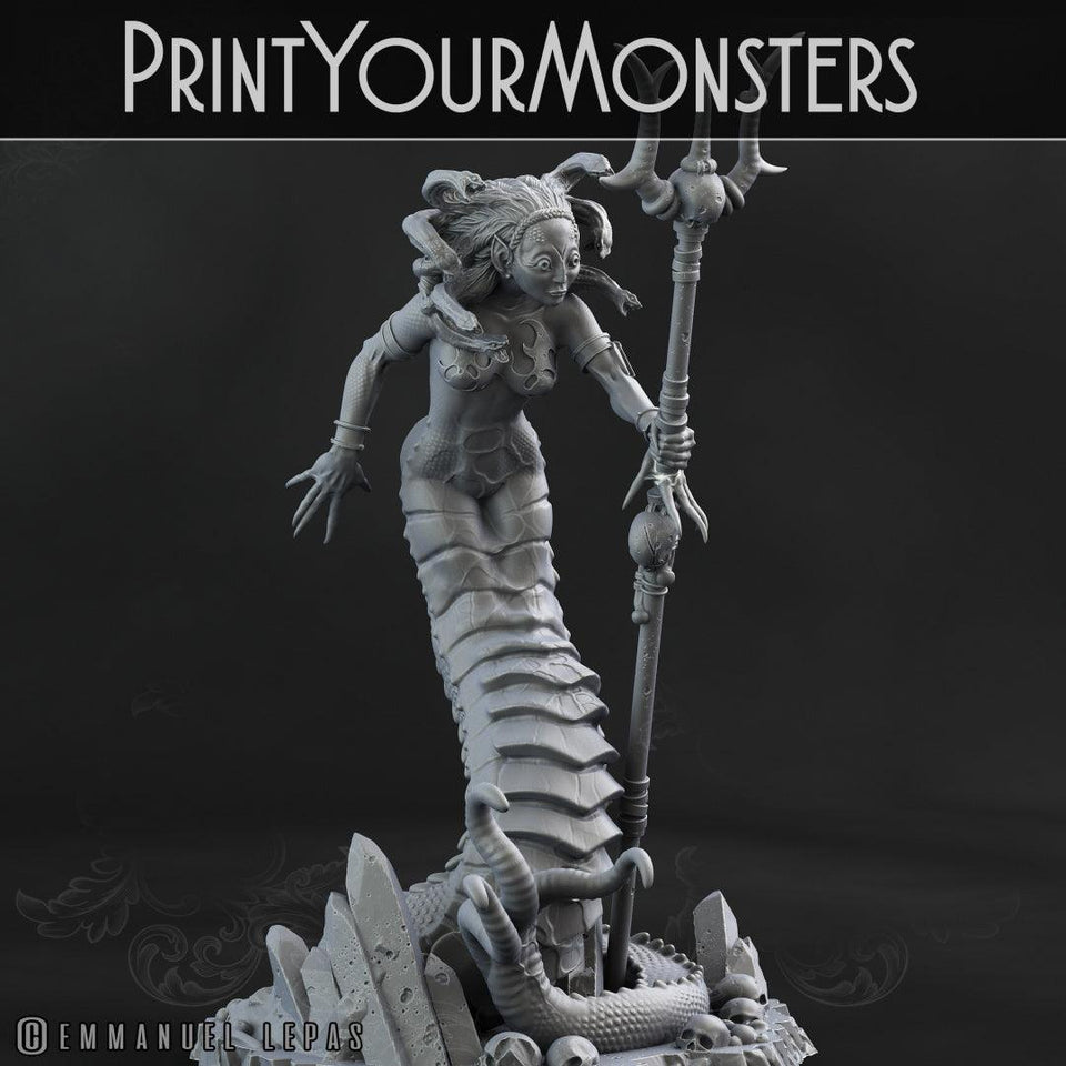 3D Printed Print Your Monsters Dark Elves Full Army Set 28mm - 32mm D&D Wargaming - Charming Terrain