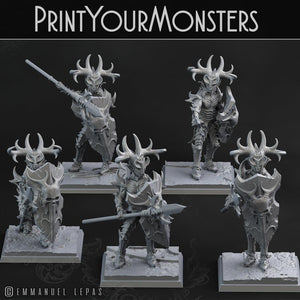 3D Printed Print Your Monsters Dark Elves Full Army Set 28mm - 32mm D&D Wargaming - Charming Terrain