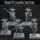 3D Printed Print Your Monsters Dark Elves Full Army Set 28mm - 32mm D&D Wargaming - Charming Terrain