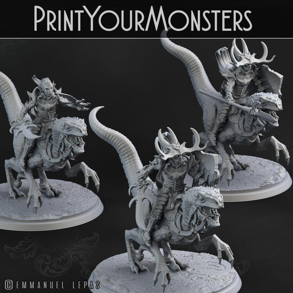 3D Printed Print Your Monsters Dark Elves Full Army Set 28mm - 32mm D&D Wargaming - Charming Terrain