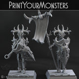 3D Printed Print Your Monsters Dark Elves Full Army Set 28mm - 32mm D&D Wargaming - Charming Terrain