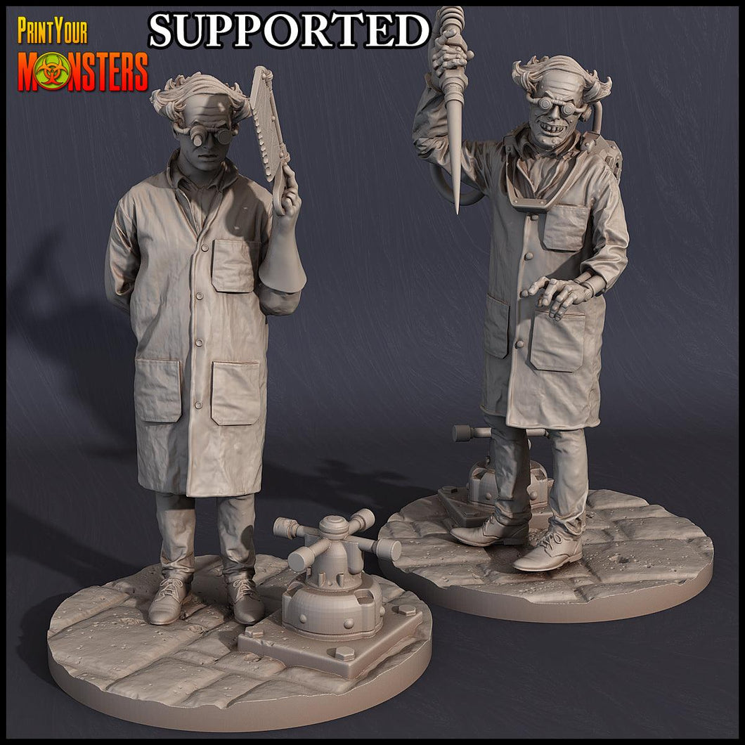 3D Printed Print Your Monsters Dr. Richler Horrifying Laboratory Pack 28mm - 32mm D&D Wargaming - Charming Terrain