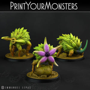 3D Printed Print Your Monsters Dragonfruits Carniflora Jungle Predators 28mm - 32mm D&D Wargaming - Charming Terrain