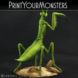 3D Printed Print Your Monsters Giant Mantis Total Insects 28mm - 32mm D&D Wargaming - Charming Terrain