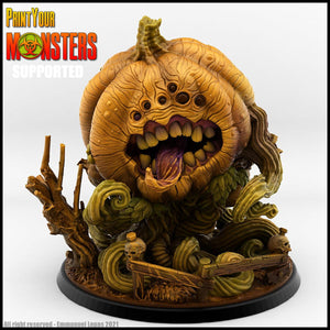 3D Printed Print Your Monsters Giant Pumpkin Pumpkins Attack Pack 28mm - 32mm D&D Wargaming - Charming Terrain