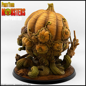 3D Printed Print Your Monsters Giant Pumpkin Pumpkins Attack Pack 28mm - 32mm D&D Wargaming - Charming Terrain