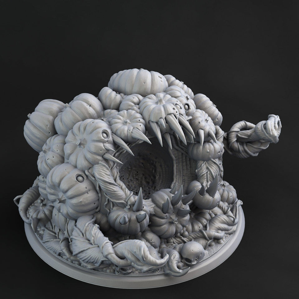 3D Printed Print Your Monsters Gluttonous Awakened Pumpkin 28mm - 32mm D&D Wargaming - Charming Terrain