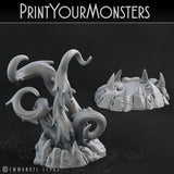 3D Printed Print Your Monsters Infernal Magma Tentacles 28mm - 32mm D&D Wargaming - Charming Terrain