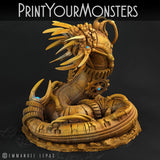 3D Printed Print Your Monsters Mechanic Worm Total Worms 2 Set 28mm - 32mm D&D Wargaming - Charming Terrain