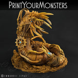 3D Printed Print Your Monsters Mechanic Worm Total Worms 2 Set 28mm - 32mm D&D Wargaming - Charming Terrain