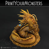 3D Printed Print Your Monsters Mechanic Worm Total Worms 2 Set 28mm - 32mm D&D Wargaming - Charming Terrain