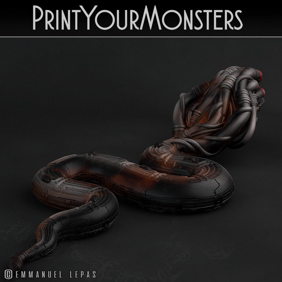 3D Printed Print Your Monsters Sentinel Viper Total Serpents 28mm - 32mm D&D Wargaming - Charming Terrain