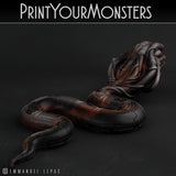 3D Printed Print Your Monsters Sentinel Viper Total Serpents 28mm - 32mm D&D Wargaming - Charming Terrain