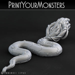 3D Printed Print Your Monsters Sentinel Viper Total Serpents 28mm - 32mm D&D Wargaming - Charming Terrain