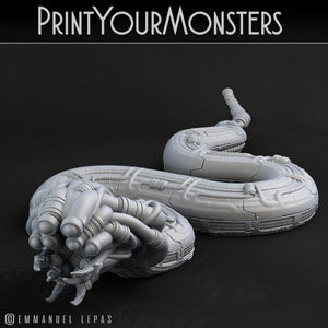 3D Printed Print Your Monsters Sentinel Viper Total Serpents 28mm - 32mm D&D Wargaming - Charming Terrain