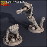 3D Printed Print Your Monsters Small Frog Set Swamp Invasion 28mm - 32mm D&D Wargaming - Charming Terrain