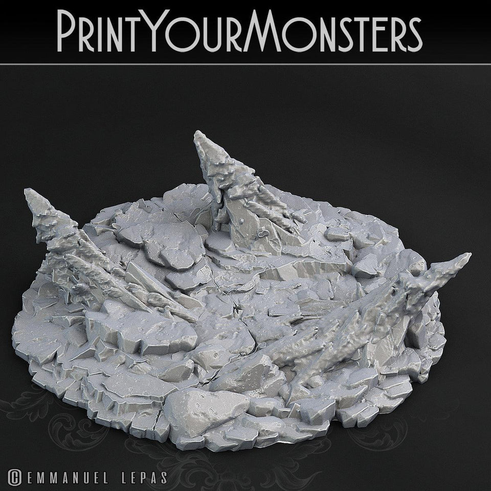 3D Printed Print Your Monsters Snowdevil Adult Spider 28mm - 32mm D&D Wargaming - Charming Terrain