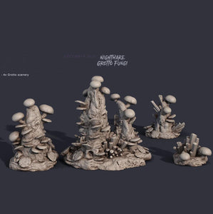 3D Printed Print Your Monsters Terrain Fungi Nightmare Grotto Fungi 28mm - 32mm D&D Wargaming - Charming Terrain