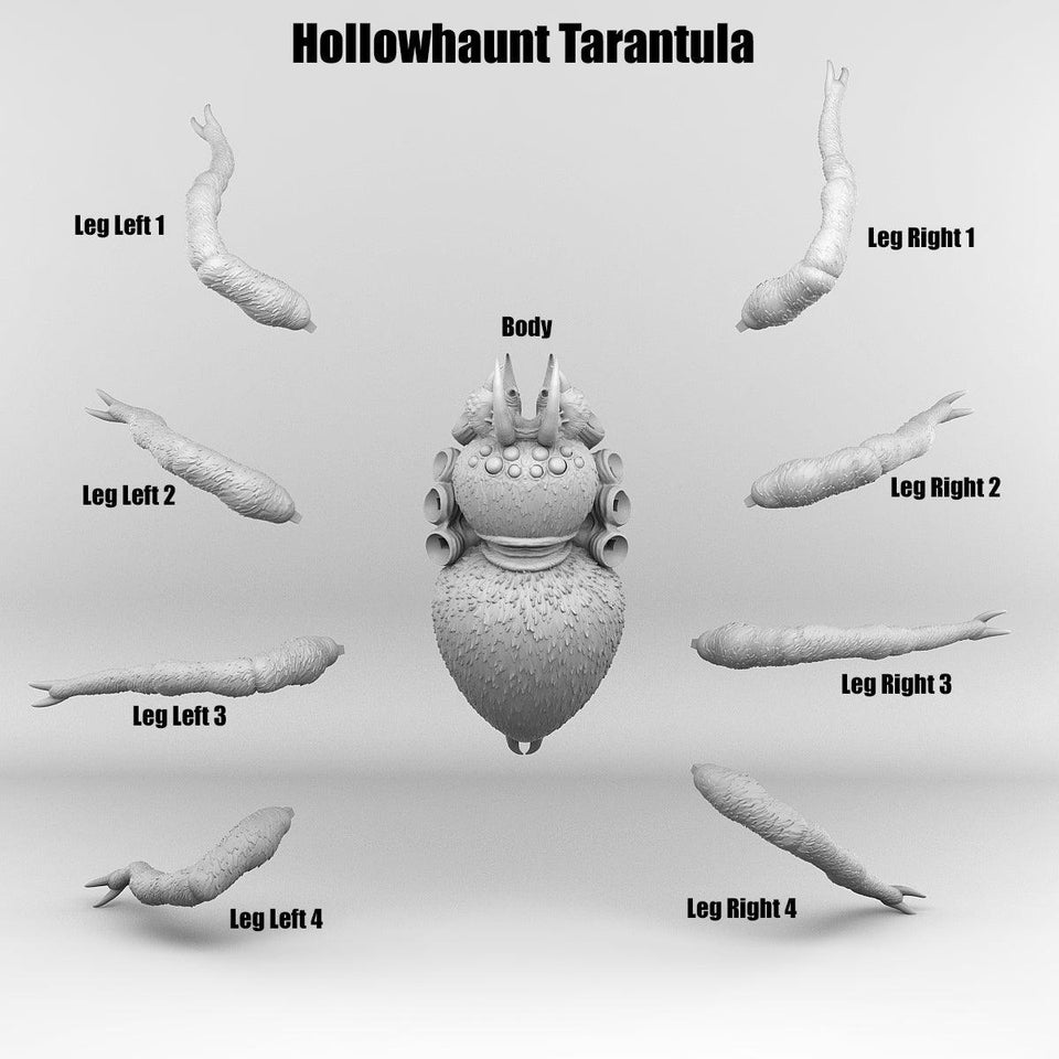 3D Printed Print Your Monsters Total Spiders Set 28mm - 32mm D&D Wargaming - Charming Terrain