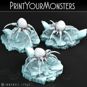 3D Printed Print Your Monsters Total Spiders Set 28mm - 32mm D&D Wargaming - Charming Terrain