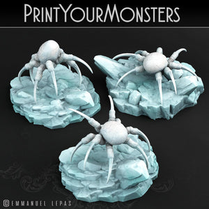 3D Printed Print Your Monsters Total Spiders Set 28mm - 32mm D&D Wargaming - Charming Terrain