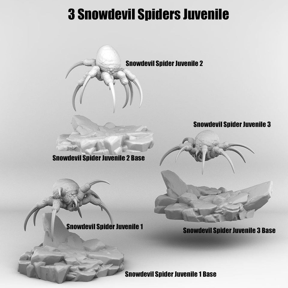 3D Printed Print Your Monsters Total Spiders Set 28mm - 32mm D&D Wargaming - Charming Terrain