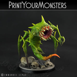 3D Printed Print Your Monsters Void Tyrant Worms Subterranean Terrors 28mm - 32mm D&D Wargaming - Charming Terrain