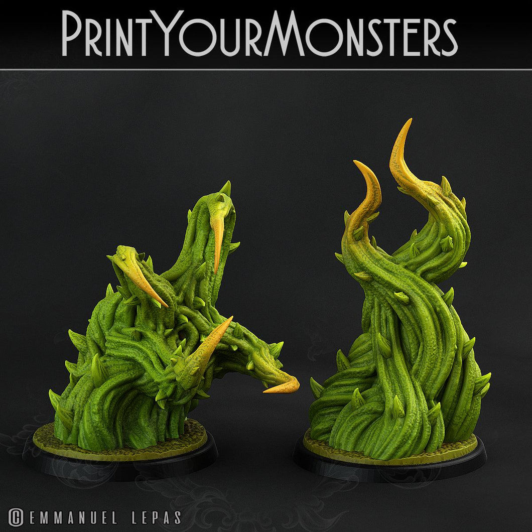 3D Printed Print Your Monsters Whipfang Vines Carniflora Jungle Predators 28mm - 32mm D&D Wargaming - Charming Terrain