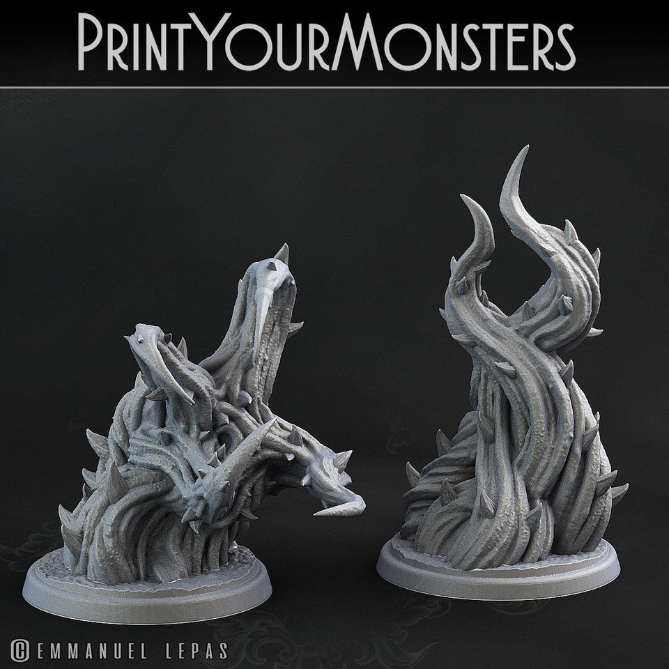 3D Printed Print Your Monsters Whipfang Vines Carniflora Jungle Predators 28mm - 32mm D&D Wargaming - Charming Terrain