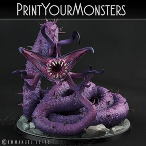 3D Printed Print Your Monsters Worms Subterranean Terrors 28mm - 32mm D&D Wargaming - Charming Terrain