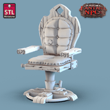 3D Printed STL Miniatures Barber Shop Set Fantasy NPC 28mm - 32mm War Gaming D&D - Charming Terrain