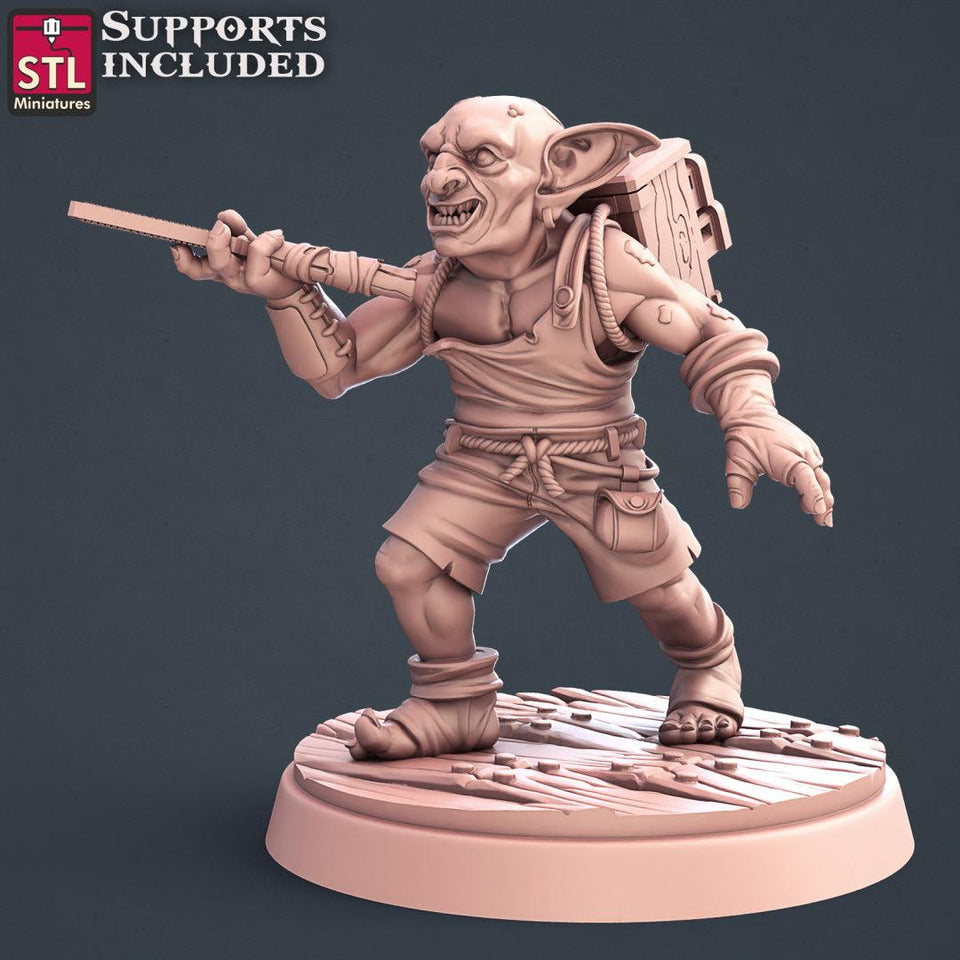 3D Printed STL Miniatures Carpenter Set 28mm - 32mm War Gaming D&D - Charming Terrain