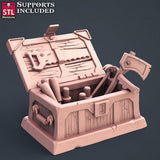 3D Printed STL Miniatures Carpenter Set 28mm - 32mm War Gaming D&D - Charming Terrain