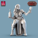 3D Printed STL Miniatures Inn Tavern Set Fantasy NPC 28mm - 32mm War Gaming D&D - Charming Terrain