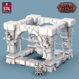 3D Printed STL Miniatures Inn Tavern Set Fantasy NPC 28mm - 32mm War Gaming D&D - Charming Terrain