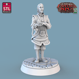 3D Printed STL Miniatures Jewelers Set Fantasy NPC 2 | 28 - 32mm War Gaming D&D - Charming Terrain