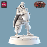 3D Printed STL Miniatures Potter Set Fantasy NPC 28mm - 32mm War Gaming D&D - Charming Terrain