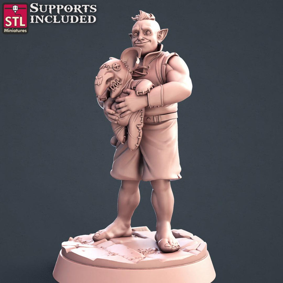 3D Printed STL Miniatures Townsfolks Vol 1 Set Fantasy NPC 2 | 28 - 32mm War Gaming D&D - Charming Terrain