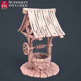 3D Printed STL Miniatures Townsfolks Vol 1 Set Fantasy NPC 2 | 28 - 32mm War Gaming D&D - Charming Terrain