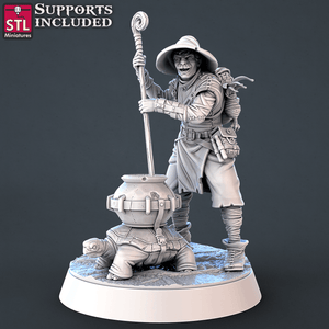 3D Printed STL Miniatures Toxic Vendor Set 28mm - 32mm War Gaming D&D - Charming Terrain