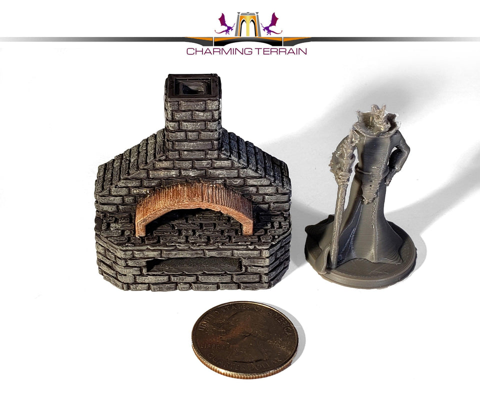 DnD Miniature Tavern Bread Oven Digital STL Download - Charming Terrain